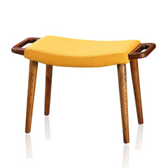 Accent Ottoman in Yellow