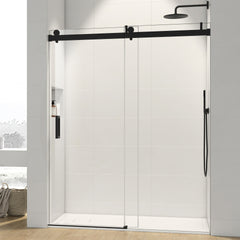 Top Rail Only, Stainless Steel Top Track with Buffer for Shower Door, 24D01P03-60MBX