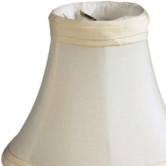 Slant Pure Silk Shantung Chandelier Lampshade with Flame Clip, Oyster (Set of 6)