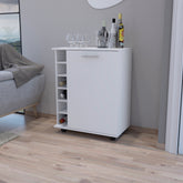 Bar Cart Cisco, Living Room, White