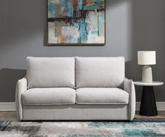 Jinn Beige Chenille Sofa w/Sleeper