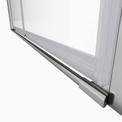 1 3/8" adjustment,universal pivot shower door, with 1/4" tempered glass finish 3072