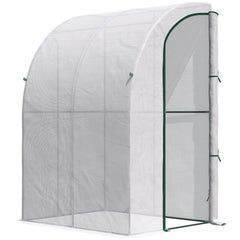 Outdoor Lean to Greenhouse, Walk-In Green House Plant Nursery