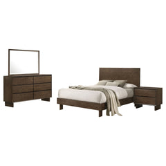Hemlock Warm Brown 4-piece Eastern King Bedroom Set