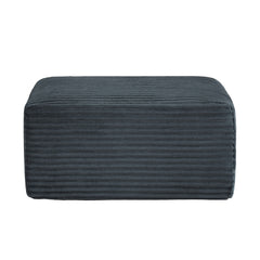 L-Shaped Cloud Sectional Sofa with Ottoman