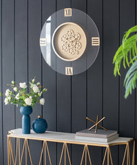 23.5" Round Moving Gear Roman Numeral Clock