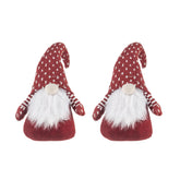 5.7x3x13.8"H Fabric Gnome Table Sitter, 2 Pack
