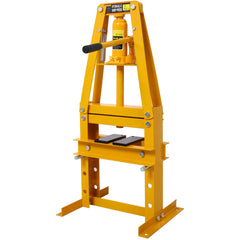 Hydraulic Power Units, 6-Ton Benchtop Hydraulic A-Frame Shop Press with Press Plates, Hydraulic 6 Ton Garage Floor Adjustable Shop Press with Plates, Hydraulic Press, Hydraulic Shop Press,Yellow