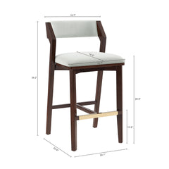 Barstool in White Glacier