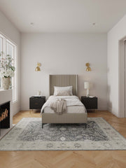 Twin Bed in Rustic Taupe