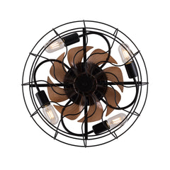 New Model 19 Inch Ceiling Fan Light With 6 Speed Remote 8 Blade Reversible DC Motor For Bedroom