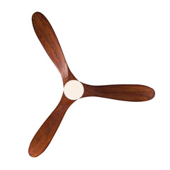 New Model 52 Inch Black Ceiling Fans With lights and Remote Control,18W Led Light, 3 Solid Wood Blades, Reversible DC Motor For Bedroom Living Room