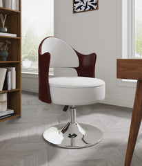 Swivel Lounge Chair in White