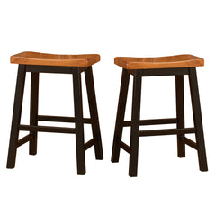 Wood 24" SADDLE STOOL