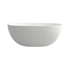 55" solid surface soaking bathtub