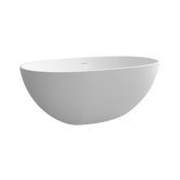 55" solid surface soaking bathtub