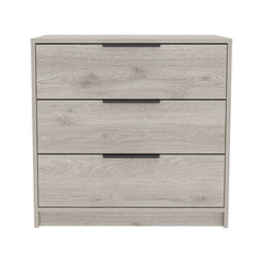 Kaia 3 Drawers Dresser, Superior Top -Light Gray