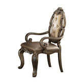 Vintage and Vintage Oak Tufted Arm Chair (Set of 2)