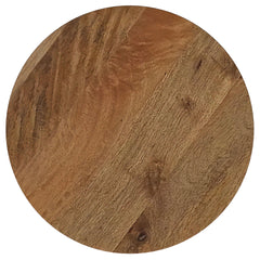 Waters Wild Honey Round Solid Wood Accent Side Table