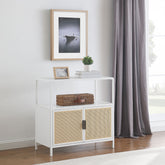 Kenneth White 2-door Radio Weave Accent Cabinet