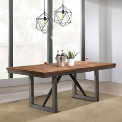 Rivera Natural Walnut Extension Dining Table