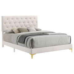 James White Upholstered Eastern King Panel Bed