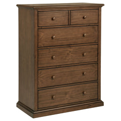 Anzio Medium Brown 6-drawer Bedroom Chest
