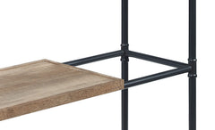 Brantley Oak & Sandy Black Finish Bookshelf