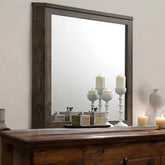 Elettra Rustic Walnut Finish Mirror