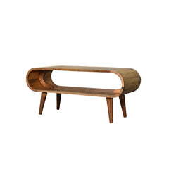 Amaya Nordic Style Oak-ish Coffee Table, Nordic Lega, Open storage