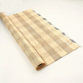 Area Rug, Jute Rug, Durable Gray Plaid Rug, 6X9 ft