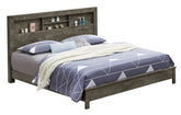 Elegant Transitional Gray Frame Bed
