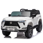 Lexus GX550 24V 2-Seater Kids Ride On Car W/ PC 2.4G, High Chassis and Anti-Slip Grip wheels, Four-wheel Suspension, LED light, Bluetooth&MP3 Music, Speed up to 3.73 MPH for Kids Aged 3-8