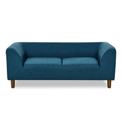 Pet sofa with backrest and armrests, modern rectangular pet sofa suitable for small and medium dogs, soft cushion comfortable dog sofa,-BLUE