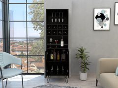 H Bar Cabinet Silhill, Living Room, Black