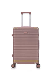 Luggage set PC+aluminum 20/24/28 inch three models set, stylish aluminum frame password lock luggage, suitable for travel suitcases and suitcases