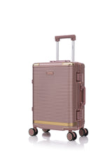 Luggage set PC+aluminum 20/24/28 inch three models set, stylish aluminum frame password lock luggage, suitable for travel suitcases and suitcases