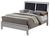 Contemporary Silver Champagne Full Bed