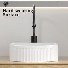 Rectangle Vessel Sinks for Bathrooms Modern Small Bathroom Sinks Above Counter Vessel Sink Ceramic Sink Bowl Wash Basin Sink Glossy White