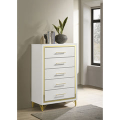 Chesney White 5-drawer Chest