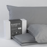 Bamboo Cotton Sheets Soft and Smooth with Viscose from Bamboo Grey Full