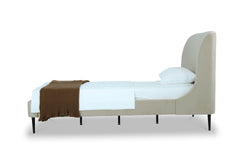 Twin Bed in Cream and Black
