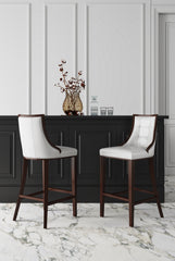 Barstool in Pearl White