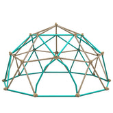 13ft Geometric Dome Climber Play Center, Kids Climbing Dome Tower with Hammock, Rust & UV Resistant Steel Supporting 1000 LBS