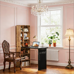 Computer Desk,Fold-out Convertible Home Office Desk