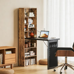 Computer Desk,Fold-out Convertible Home Office Desk