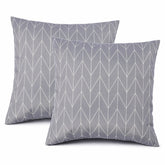 2 Pack Outdoor Throw Pillows, Waterproof & Fade-Resistant Patio Cushions for Garden, Porch, Poolside Furniture - Soft & Comfortable Decorative Pillow Covers (18x18 Inch, Dusty Gray)