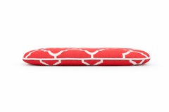 Outdoor Chair Cushions Seat Cushions with Straps, Patio Chair Pads for Patio Furniture Garden Home Office Decoration Set of 4, Plaid Red
