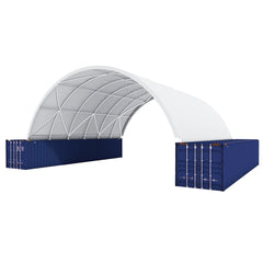 Shipping Container Canopy Shelter 40'x40'x13',11 OZ PE