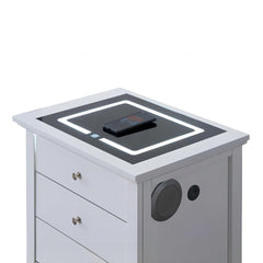 Hammond G5490-N2-SMART 3 Drawer Nightstand White
